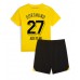 Günstige Borussia Dortmund Karim Adeyemi #27 Babykleidung Heim Fussballtrikot Kinder 2023-24 Kurzarm (+ kurze hosen)
